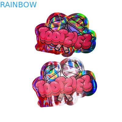 Sacos Holográficos de Mylar Personalizados com Fecho Reselável - à Prova de Odor, Material de Grau Alimentício e Design Personalizável para Embalagem de Lanches