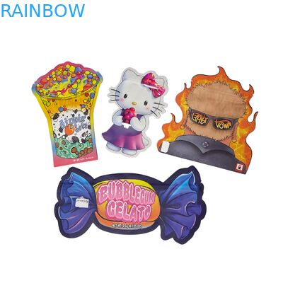 Sacos Mylar Personalizados de 1/8oz 1/4oz 1/2oz 1oz 1lb para Ervas, Flores, Doces com Fecho à Prova de Crianças e Odor 3.5 Sacos Mylar