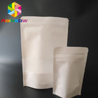 Sacos brancos que empacotam, revestimento de empacotamento das cookies do papel de embalagem da superfície do resíduo metálico do saco da folha
