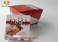 Impressão da caixa de exposição CMYK de Packa 3D do cartão da bolha do comprimido do sexo reciclada com furo dobro