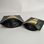 1 quilograma 500 gramas 250 gramas levanta-se o saco de empacotamento do café matte preto com zíper superior e folha de alumínio dentro dos sacos