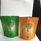 Impressão de Digitas que levanta-se sacos de café superiores Ziplock Resealable com válvula 250g 500g 1kg