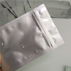 A cor de prata lisa levanta-se o empacotamento laminado personalizado sacos do malote do zíper