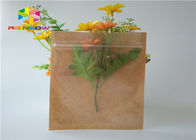 Impressão reciclável impressa do Gravure do papel de embalagem de Brown dos sacos de papel do empacotamento de alimento