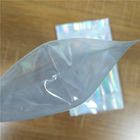O corpo de empacotamento do café de sal do saco de plástico iridescente biodegradável do malote do laser de Mylar esfrega