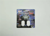 Cartão da bolha do efeito da mamba 3d que empacota a impressão personalizada para comprimidos do sexo da cápsula