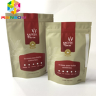 Malotes plásticos do alimento da soldadura térmica que empacotam o tamanho personalizado Resealable dos sacos de café
