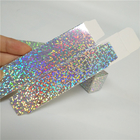 Pacotes cosméticos do tamanho holográfico de Packagings 2.5x2.5x8.5cm da caixa de papel para o brilho do bordo