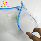 Malotes plásticos de produto comestível que empacotam a soldadura térmica clara feita sob encomenda da parte superior do zíper do saco de vácuo