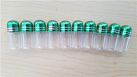 Tampão colorido do metal dos recipientes plásticos claros da cápsula do rinoceronte de Bottless do comprimido para os cartões 3D