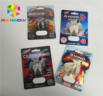 Encerre o cartão plástico da impressão dos PP 3D único/o furo comprimido do dobro para o rinoceronte 69