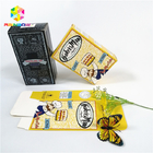 O logotipo brilhante lustroso do projeto do OEM imprimiu caixas de cartão de empacotamento da pestana dos cosméticos do presente da caixa de cartão de papel