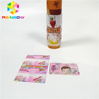 O envoltório esparadrapo cor-de-rosa de Stickersshrink Sleeves o costume material do PVC impresso para a caixa da garrafa