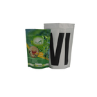 Ziplock vazios levantam-se o calor reusável do saco de plástico da folha de alumínio - verde orgânico selado do chá
