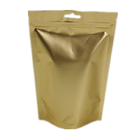 Plásticos Resealable levantam-se a folha de alumínio do ouro dos sacos da embalagem do café do malote