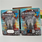 empacotamento masculino do cartão da bolha do cartão dos comprimidos 3D do rinoceronte do tampão de 12mm