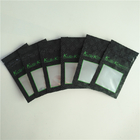 malote preto imprimindo UV de Kush Medical Cannabis Packaging Bag dos sacos das ervas daninhas 1g com janela e o zíper claros