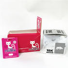 Do gatinho sensual UV do rosa do cartão de papel do realce do ponto caixa de exposição de empacotamento imprimindo feita sob encomenda do papel