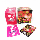 A propaganda que imprime o empacotamento masculino do comprimido do realce do rinoceronte feito sob encomenda feito sob encomenda da caixa de cartão de papel encaixota o gatinho cor-de-rosa