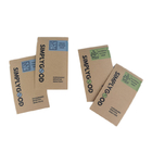 O material reciclável Brown Kraft personalizou sacos de papel para o empacotamento cosmético