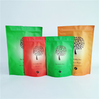 O suporte personalizado acima do corpo Ziplock do café do produto comestível do saco do café esfrega o saco de empacotamento