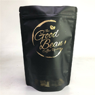 O saco de café preto levanta-se o saco de pó do chá/café/petisco/soro do produto comestível do malote