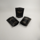 Levante-se o saco de café biodegradável do papel de embalagem do fechamento Sealable preto do fecho de correr do saco do papel de embalagem de papel de embalagem