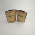 Levante-se sacos de café de empacotamento Ziplock dos fabricantes 12oz do papel de embalagem de Brown do saco de café de Mylar com válvula