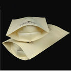 O feijão de café personalizou os sacos de papel Brown Kraft com o saco de papel do ofício da janela e do zíper