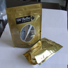 Coffe/chá Moistureproof levanta-se a janela oval dourada plástica do saco do malote