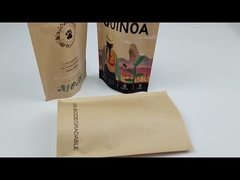 Embalagens individuais de pequenos lanches de papel Kraft castanho personalizado para pipoca