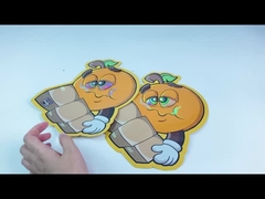 Costume Holograph o empacotamento de alimento de alumínio dado forma Mylar do toque macio 3.5g ensaca malotes cortados