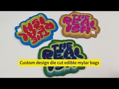 Saco Mylar Comestível 3,5g Personalizado com Zíper Resistente, à Prova de Odor e à Prova de Crianças