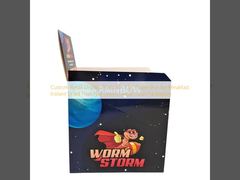 Caixa de papel dobrável para exibição de varejo personalizada de 3,5g para embalagem de alimentos de cereais, frutas secas instantâneas, nozes e grãos para café da manhã