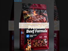 Sacos de embalagem de alimentos para animais de estimação com fecho zip, personalizados e com suporte