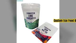 Sacos plásticos personalizados para alimentos reciclados