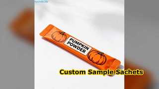 Embalagem ecológica de sachês de amostras cosméticas personalizadas