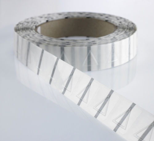 A luva clara reciclável do psiquiatra do triângulo etiqueta o aviso tátil para Blindman/etiquetas