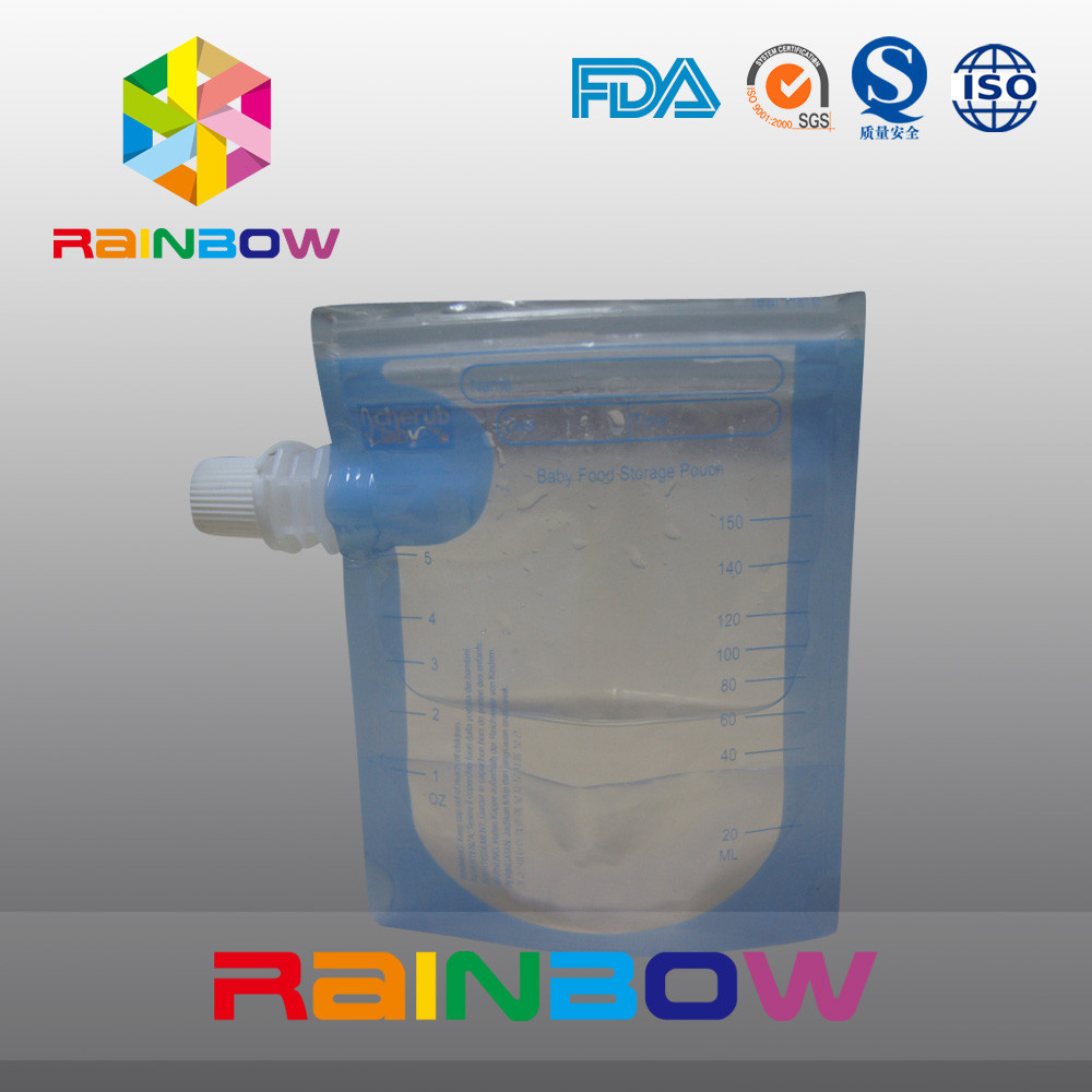 Transprent toma partido malote do reforço para a água/bebida, Doypack com zíper