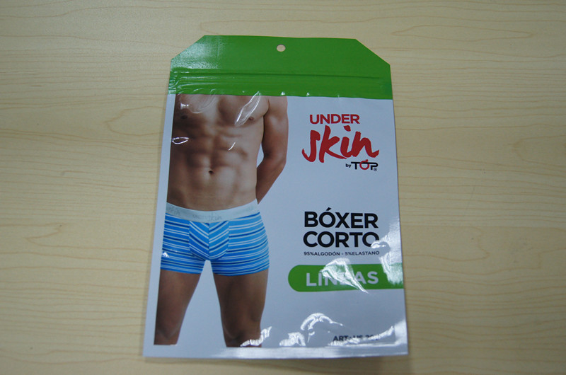 Malote de Pacakging Noni dos malotes plásticos do saco do roupa interior do homem com zíper