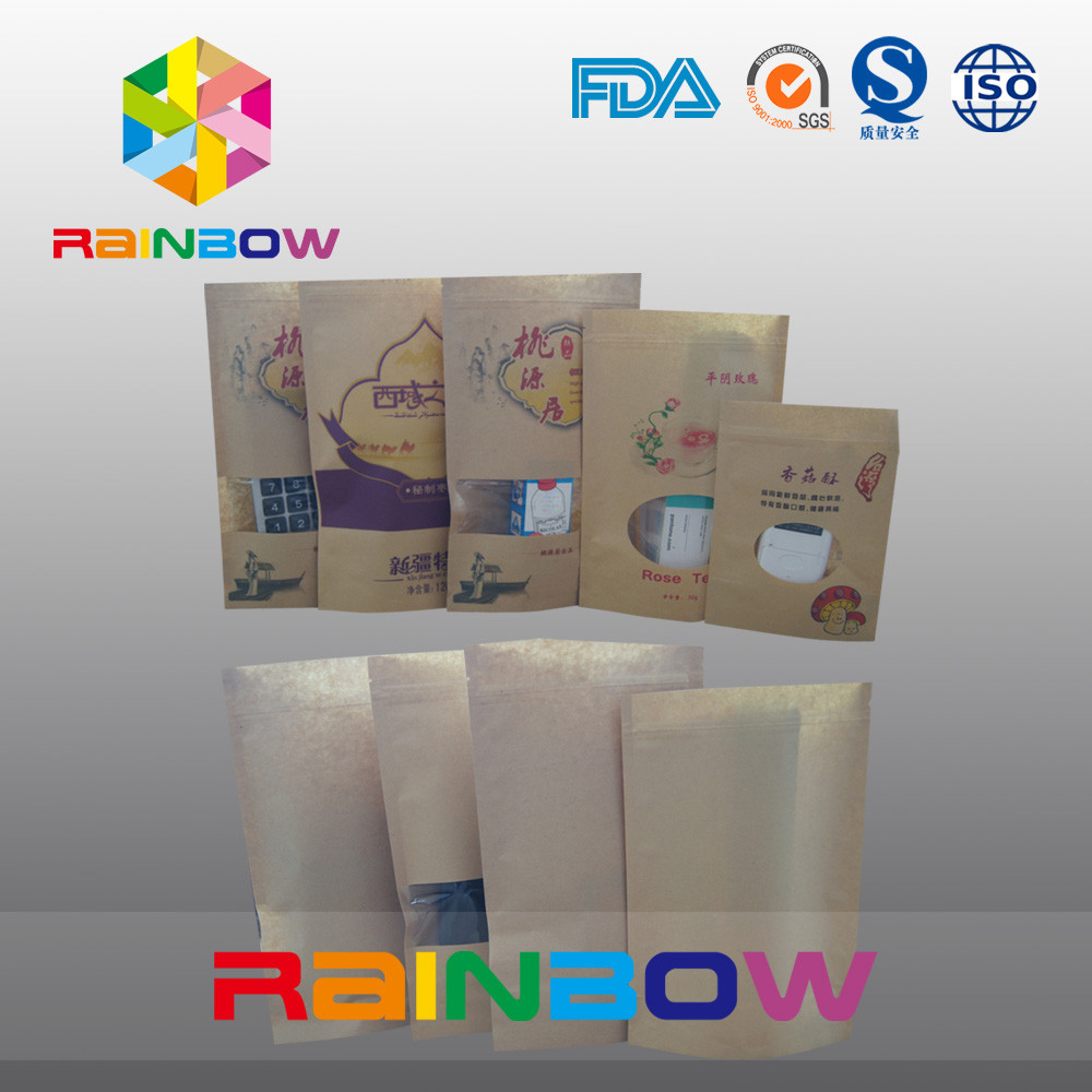 Saco feito sob encomenda que empacota, petisco Doupack do petisco do papel de impressão do produto comestível com Ziplock