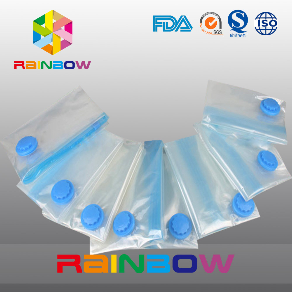 Limpe sacos do armazenamento do selo de ar/sacos poupança do espaço para as edredões, o fundamento e a roupa