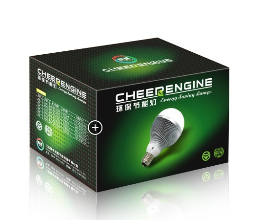 Eco - caixa de empacotamento de papel conduzida amigável da ampola com logotipo impresso costume