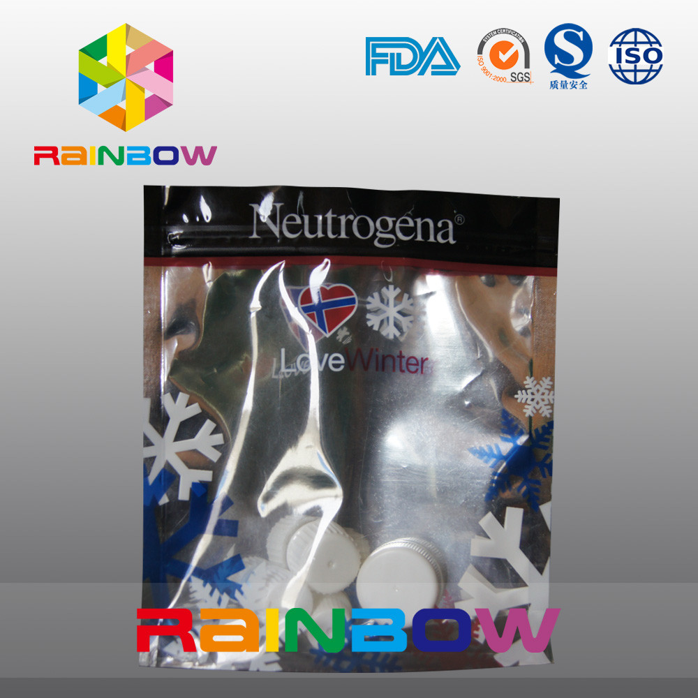 Parte traseira da névoa do corpo & da folha de alumínio da loção e malote cosmético dianteiro Doypack do espaço livre