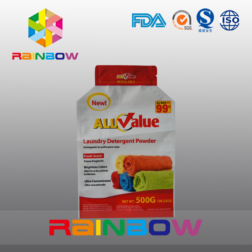Personalizado imprimindo o saco do empacotamento plástico para o pó do detergente para a roupa 500g/pó de lavagem