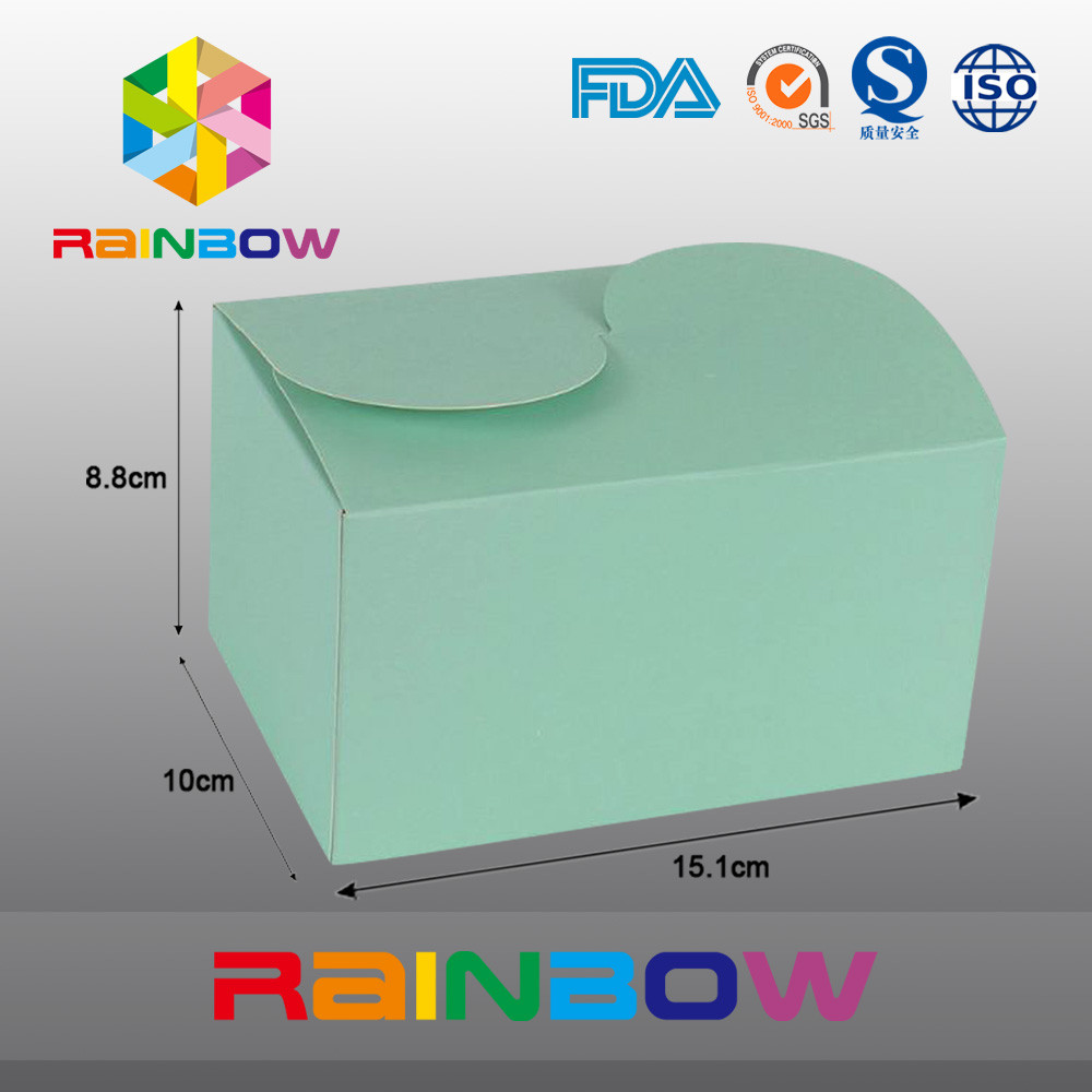 Caixa verde do papel de embalagem Para o empacotamento do presente, a impressão personalizada e o tamanho