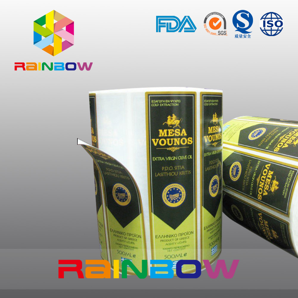 As etiquetas autoadesivas da luva do psiquiatra do vidro de vinho imprimiram etiquetas & garrafa de vinho Lables