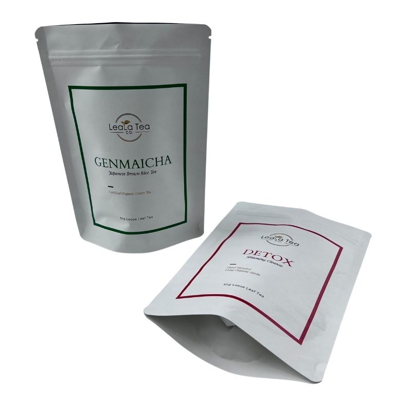 O suporte imprimindo feito sob encomenda acima do corpo de empacotamento do malote esfrega o saco Ziplock da folha de alumínio