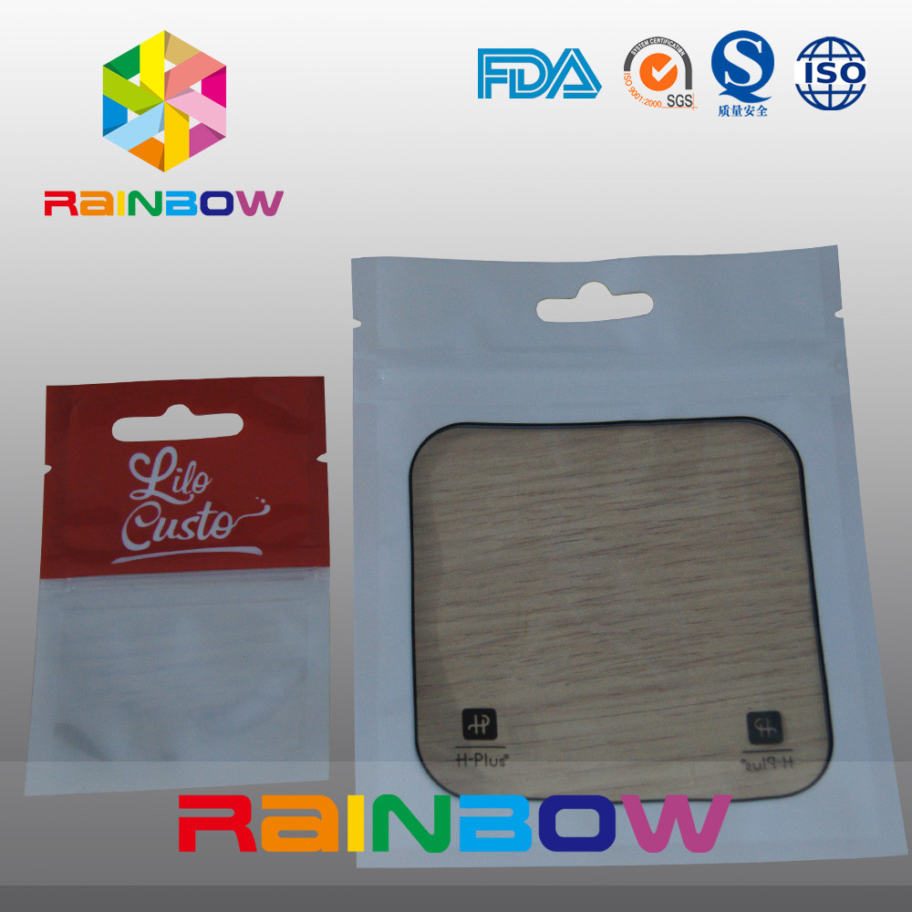 Malotes plásticos do saco Ziplock de Mylar que empacotam com a janela transparente para bens