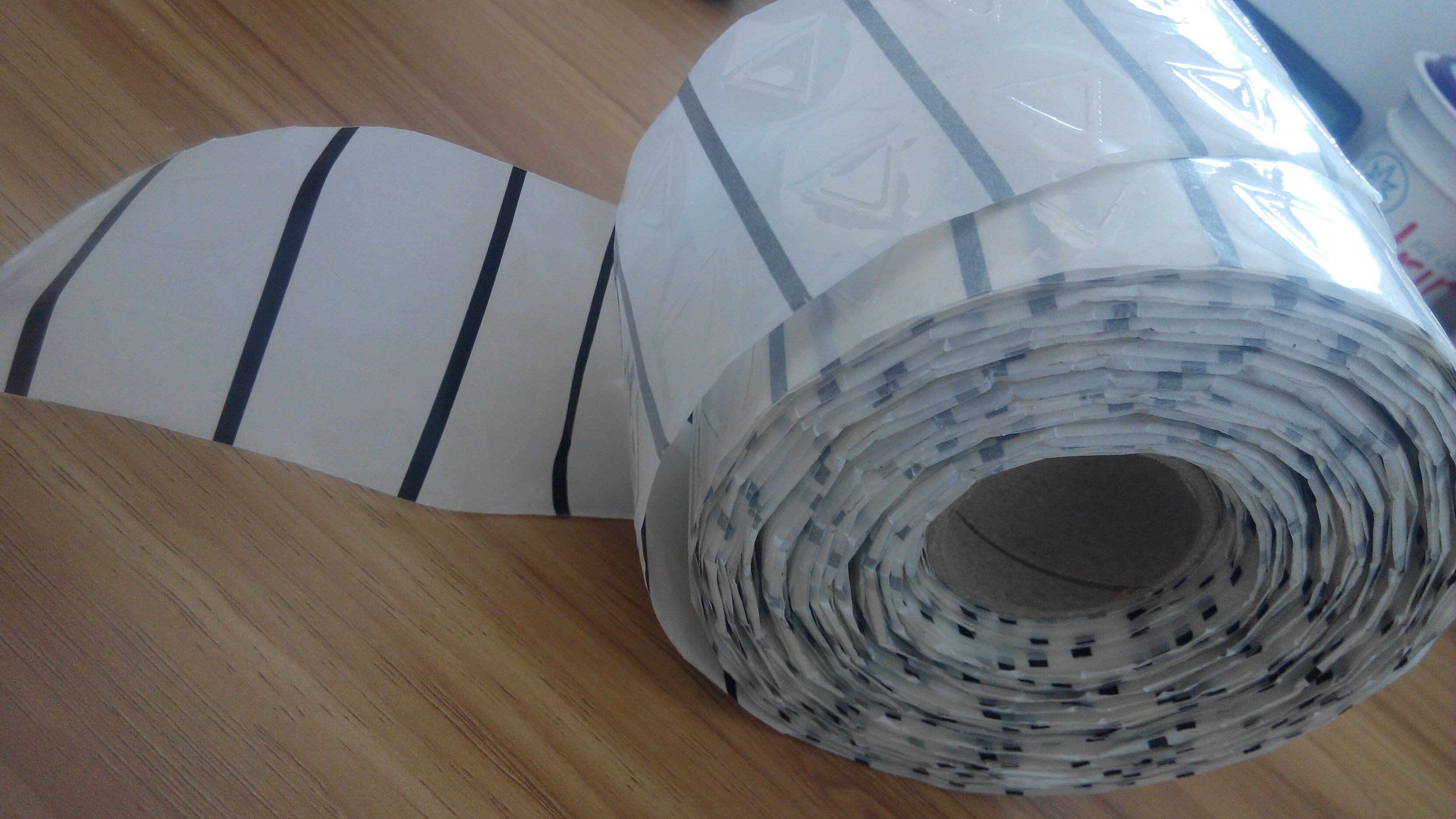 Etiquetas táteis feitas sob encomenda da luva do psiquiatra da etiqueta de advertência de homem cego com rolo para a garrafa